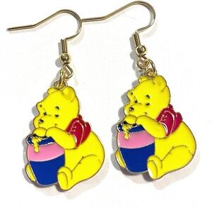 Winnie The Pooh Dangle Earrings